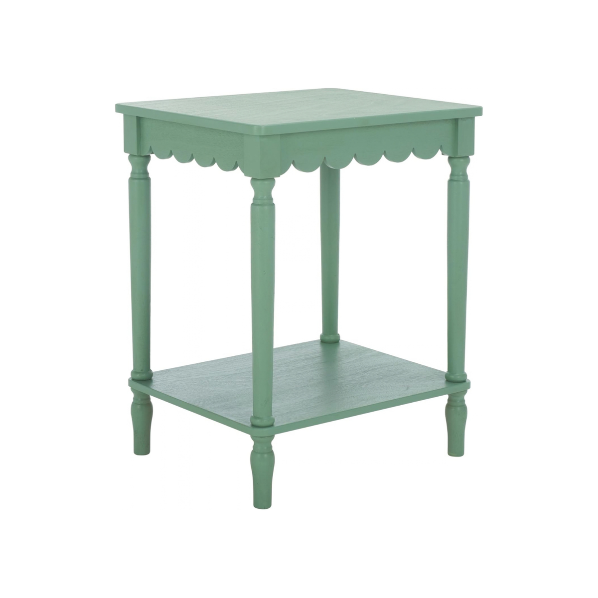 Mattie Scalloped Side Table in Mint Green Shop Fête