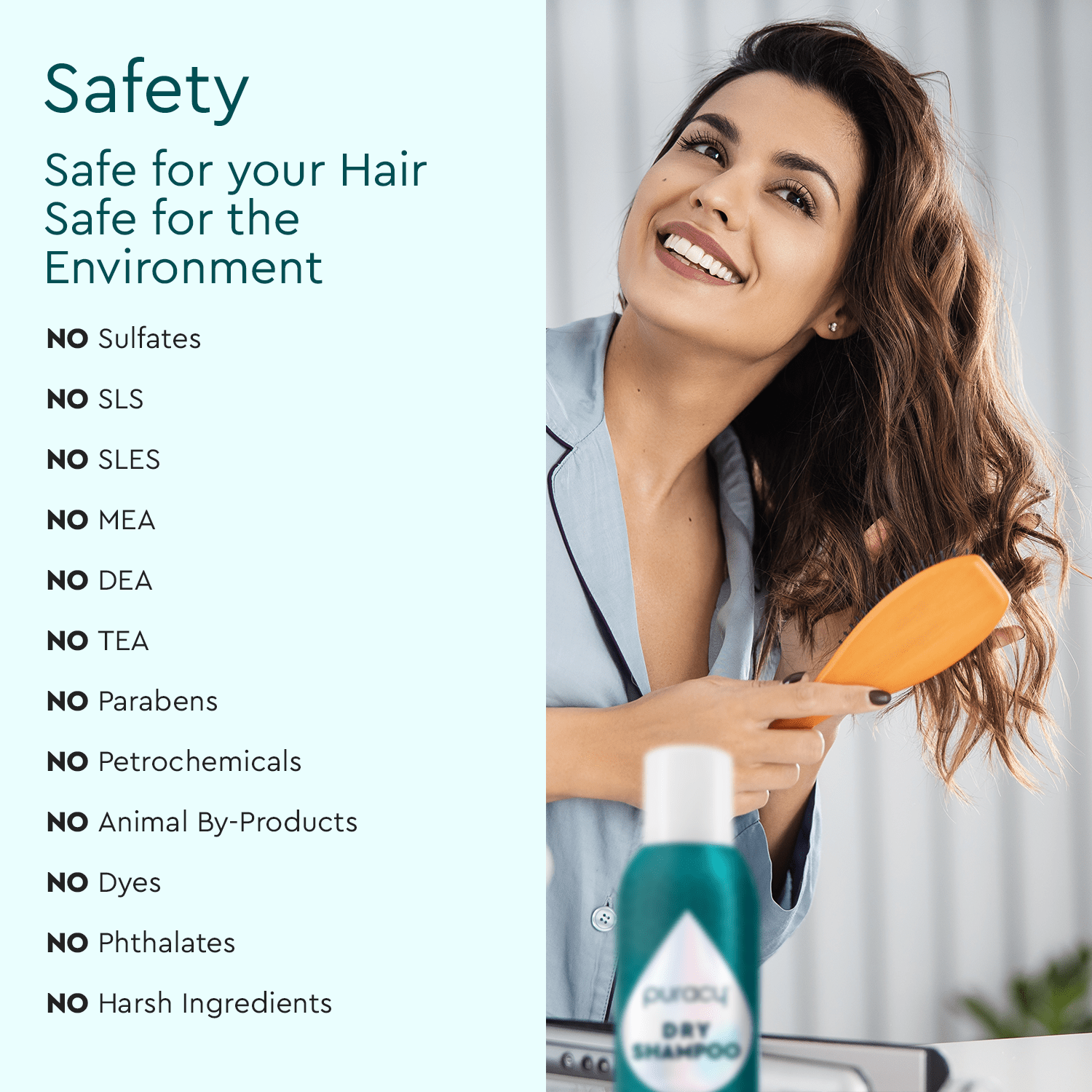 Dry Shampoo (Benzene & Silicone-Free, Color-Safe) Puracy
