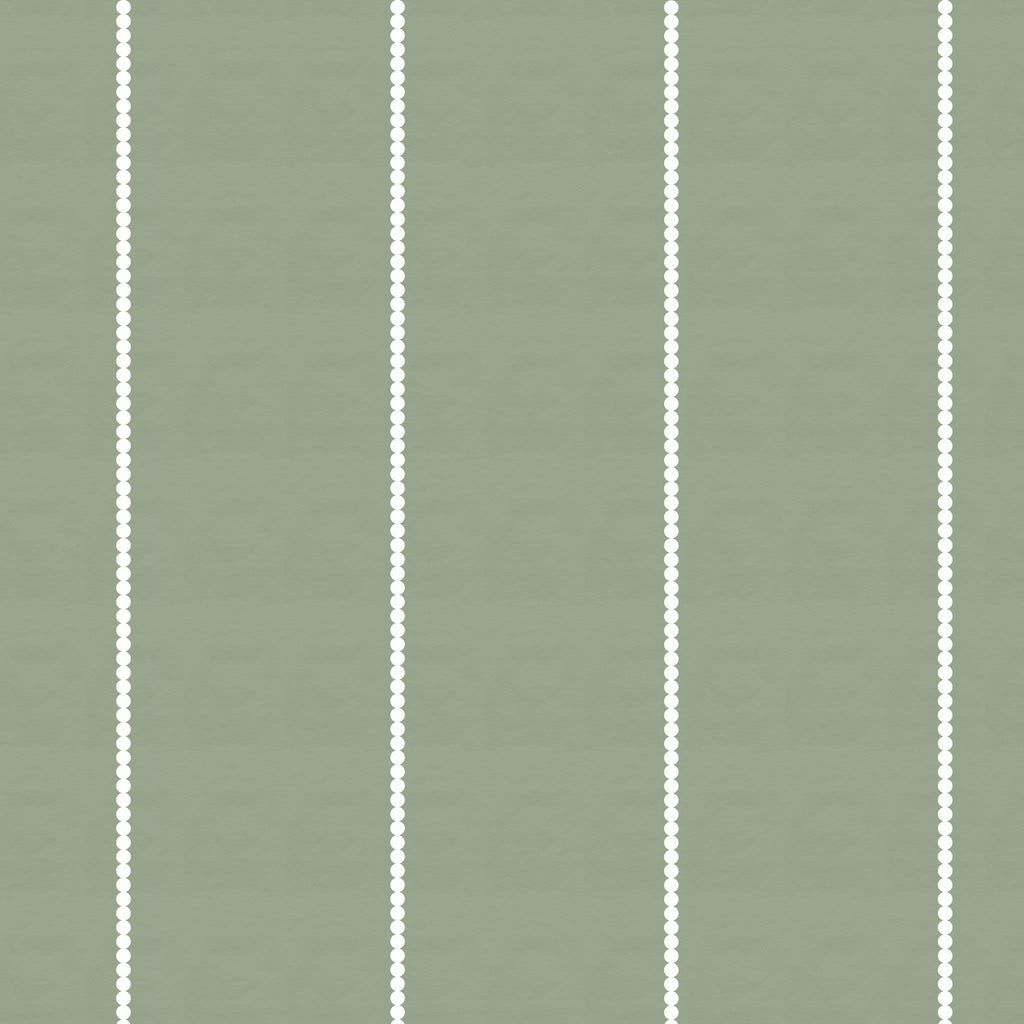 Pinstripe Dot (Green) Wallpaper WALL BLUSH