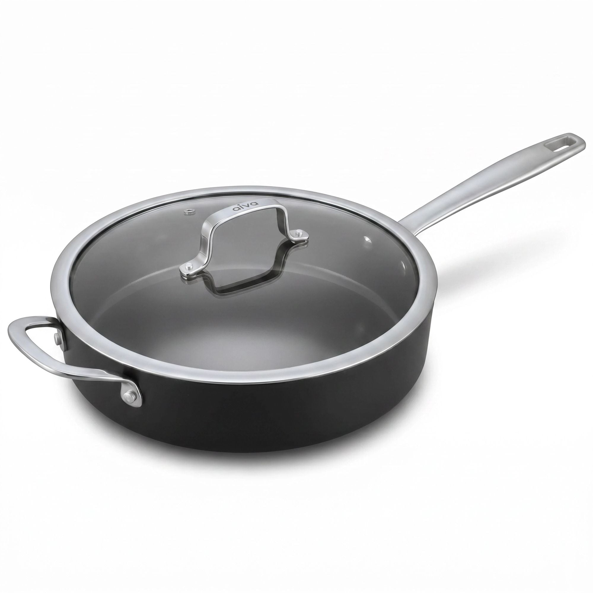 Ceramic Nonstick Sauté Pan with Lid, 4-Qt Alva Cookware