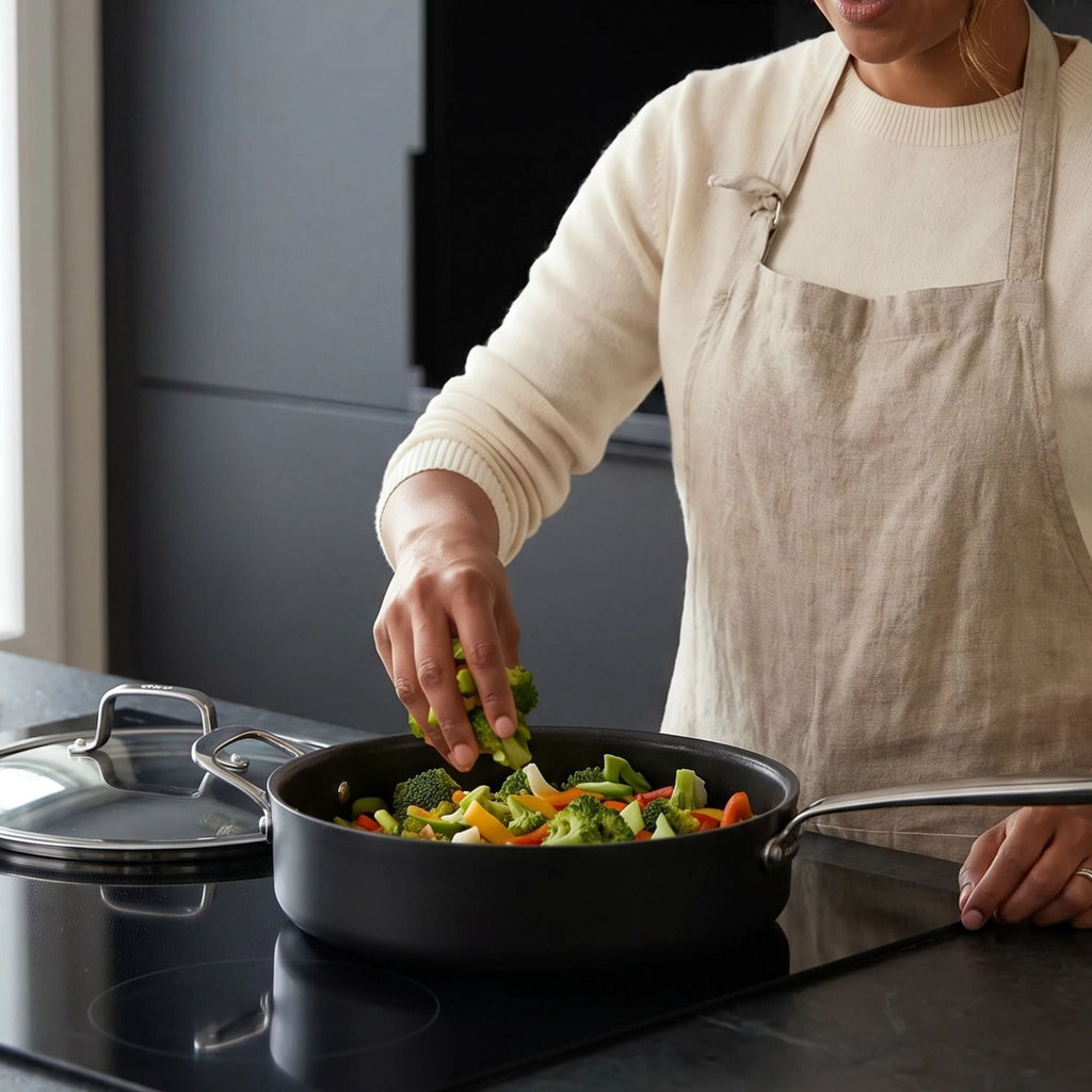 Ceramic Nonstick Sauté Pan with Lid, 4-Qt Alva Cookware