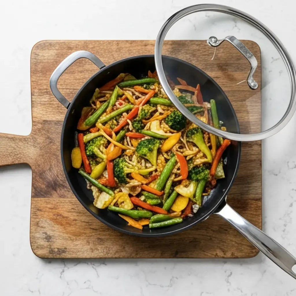 Ceramic Nonstick Sauté Pan with Lid, 4-Qt Alva Cookware