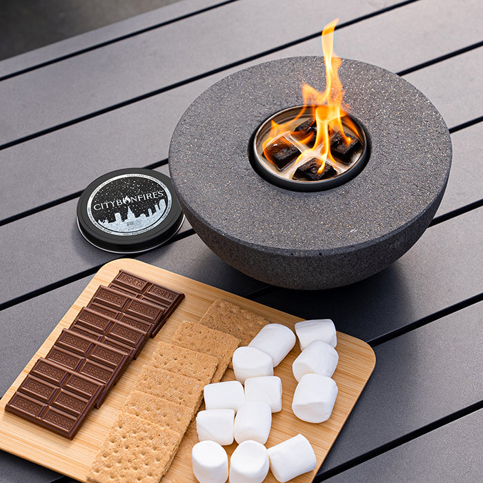 Concrete Semi-Round Fire Pit City Bonfires