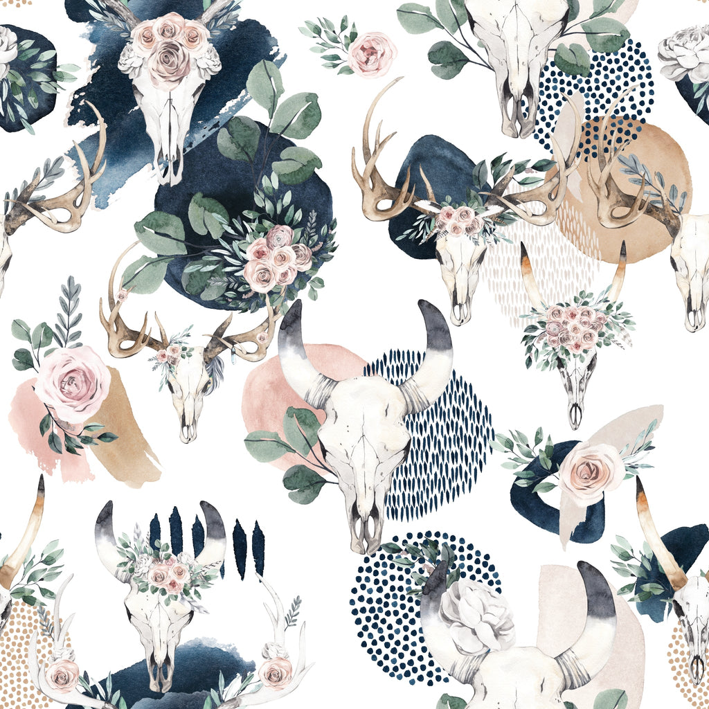 Lawless Rose Wallpaper - 10 FT H X 15.8 FT W LUXE WALL BLUSH