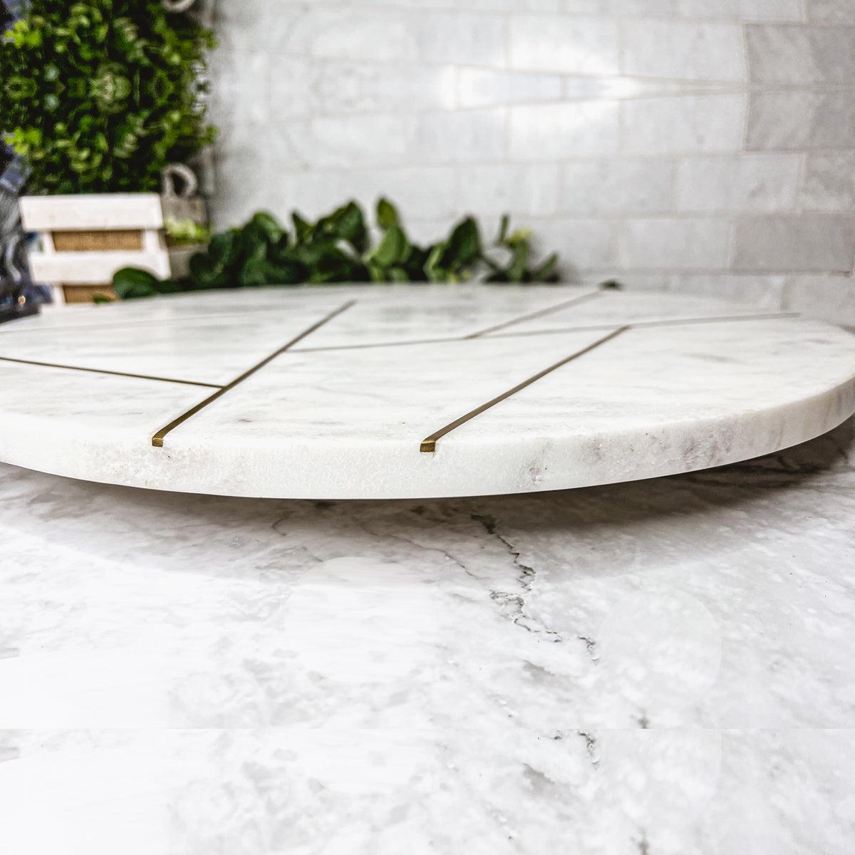 Marble & Gold Lazy Susan Gia Roma