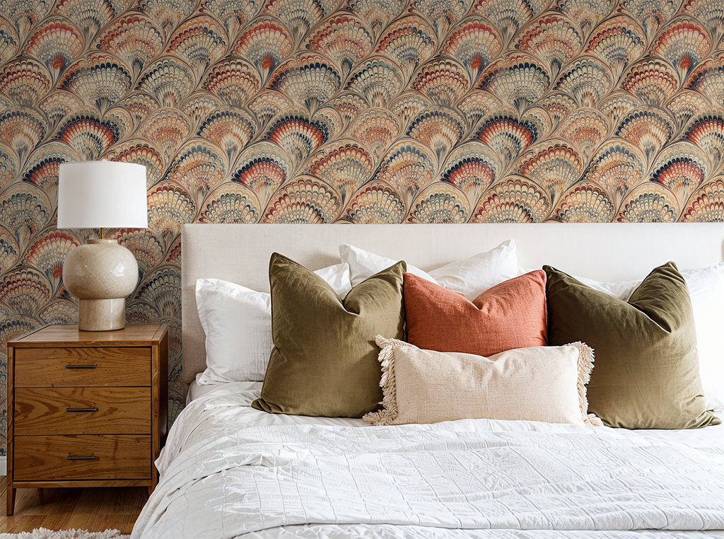 Siena Plume Wallpaper WALL BLUSH