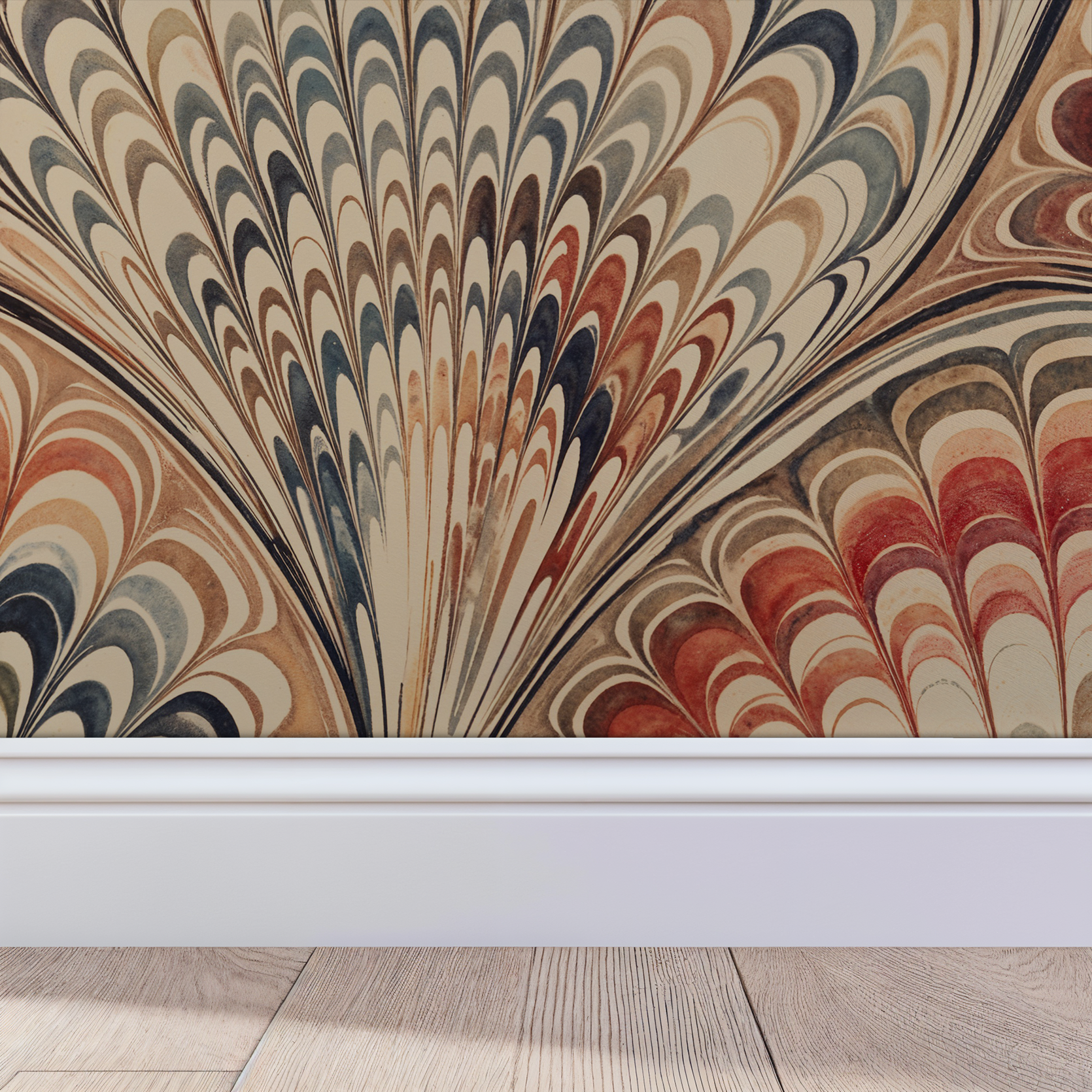 Siena Plume Wallpaper WALL BLUSH