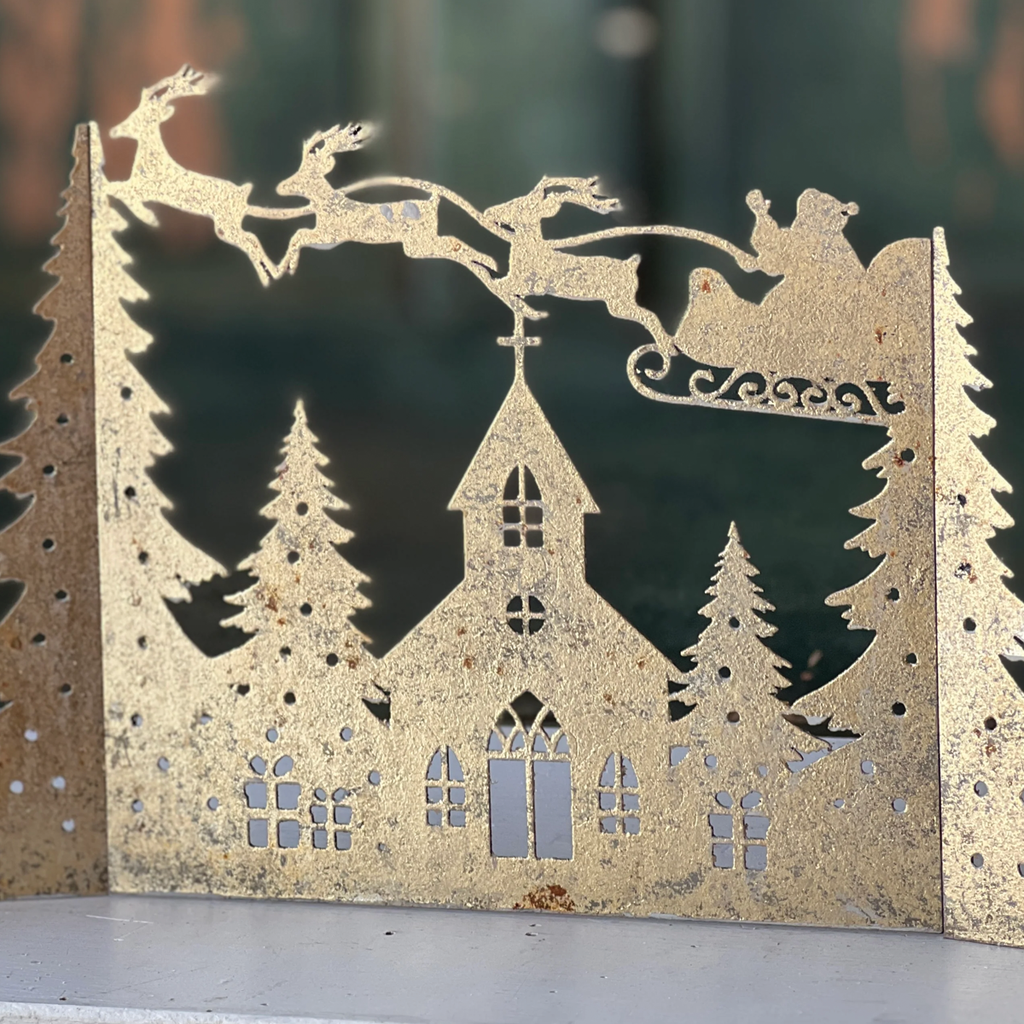 Metal Gold Folding Mantle A Good Night Scene Branches Designs