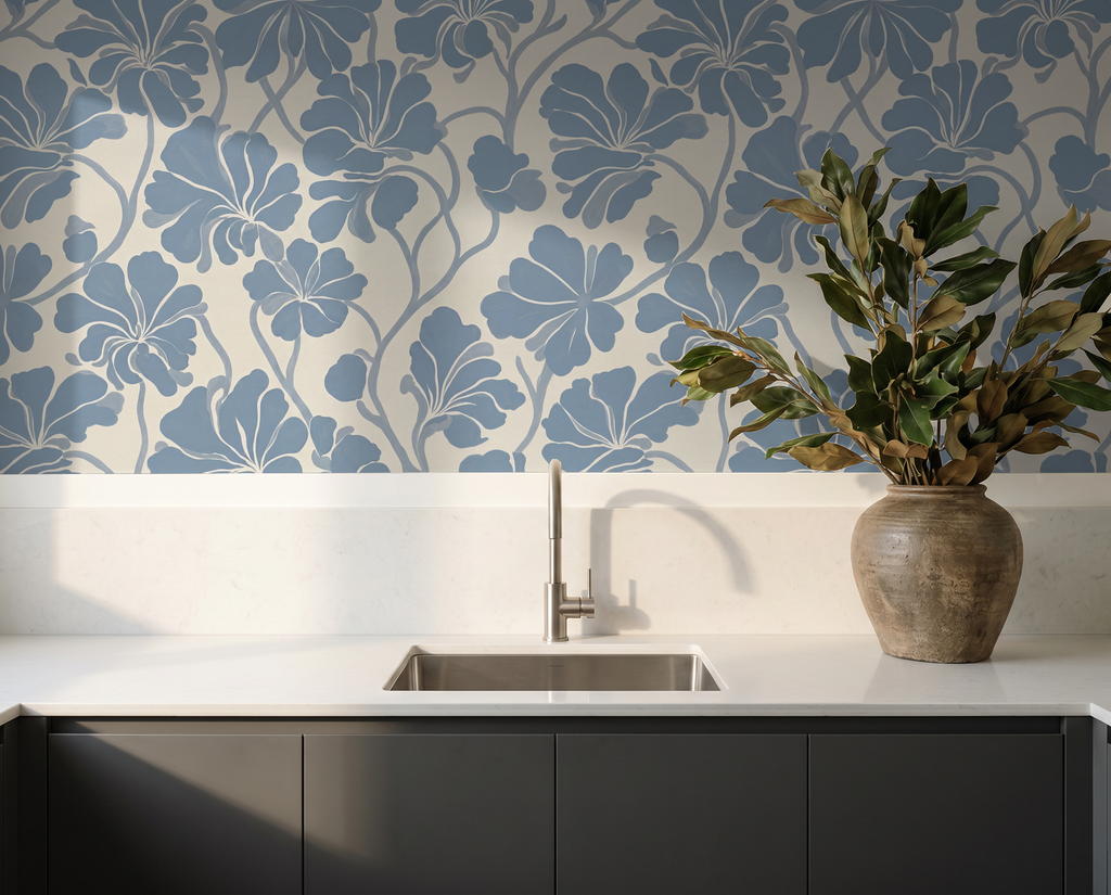 Fleurish Wallpaper WALL BLUSH