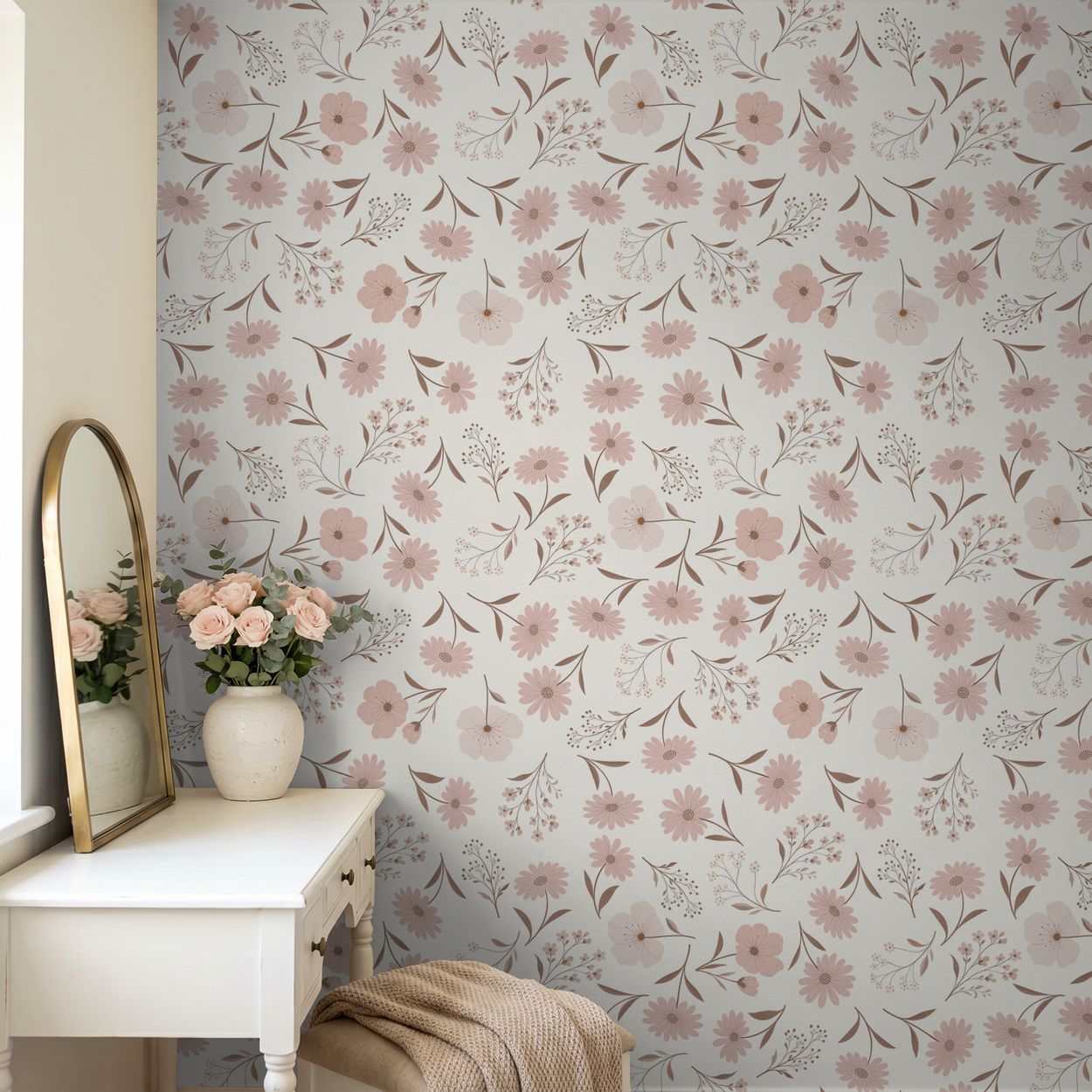 Maren Wallpaper WALL BLUSH