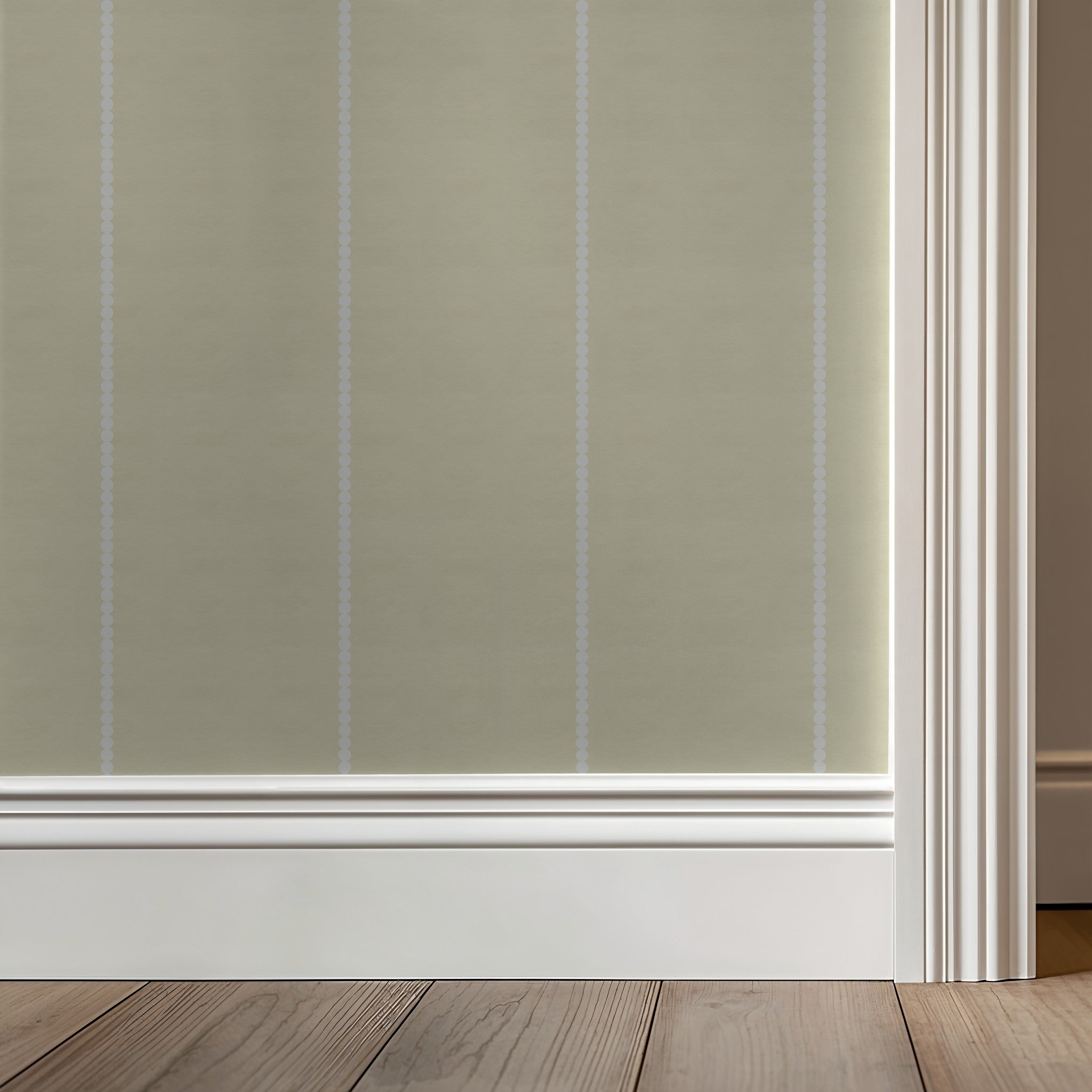 Pinstripe Dot (Yellow) Wallpaper WALL BLUSH