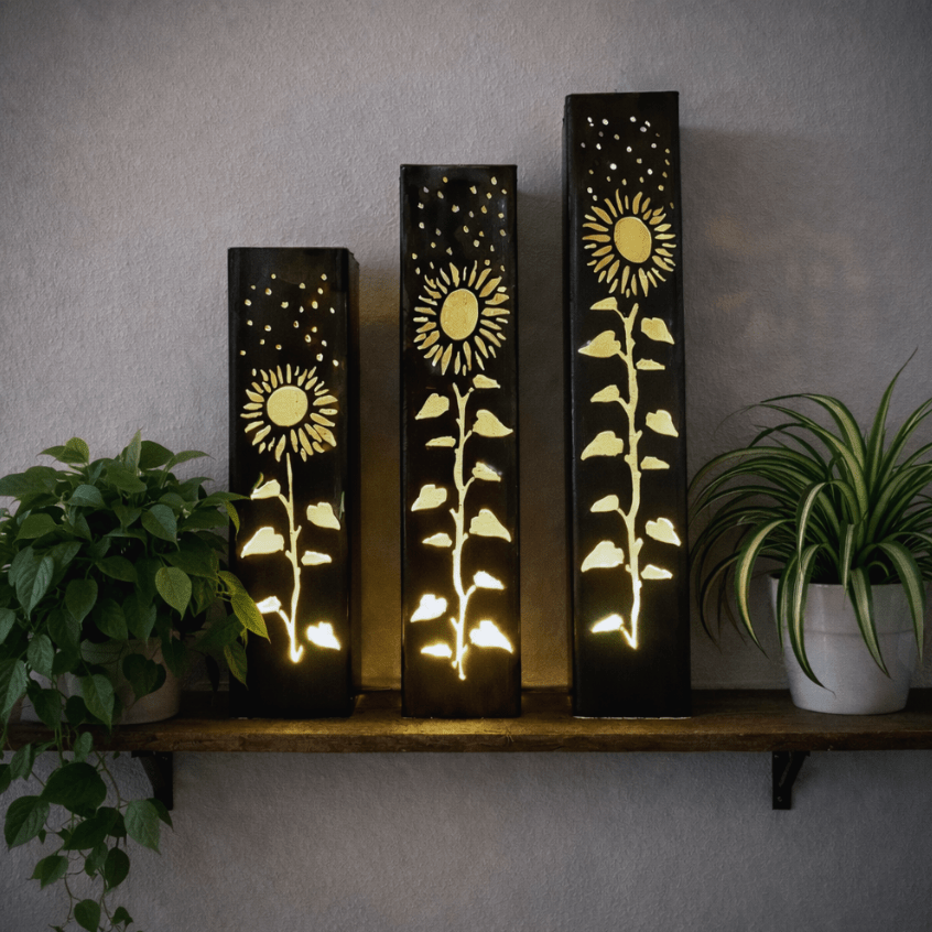 Sunflowers Under the Stars Indoor Luminary | Multiple Sizes Northern Forge, LLC