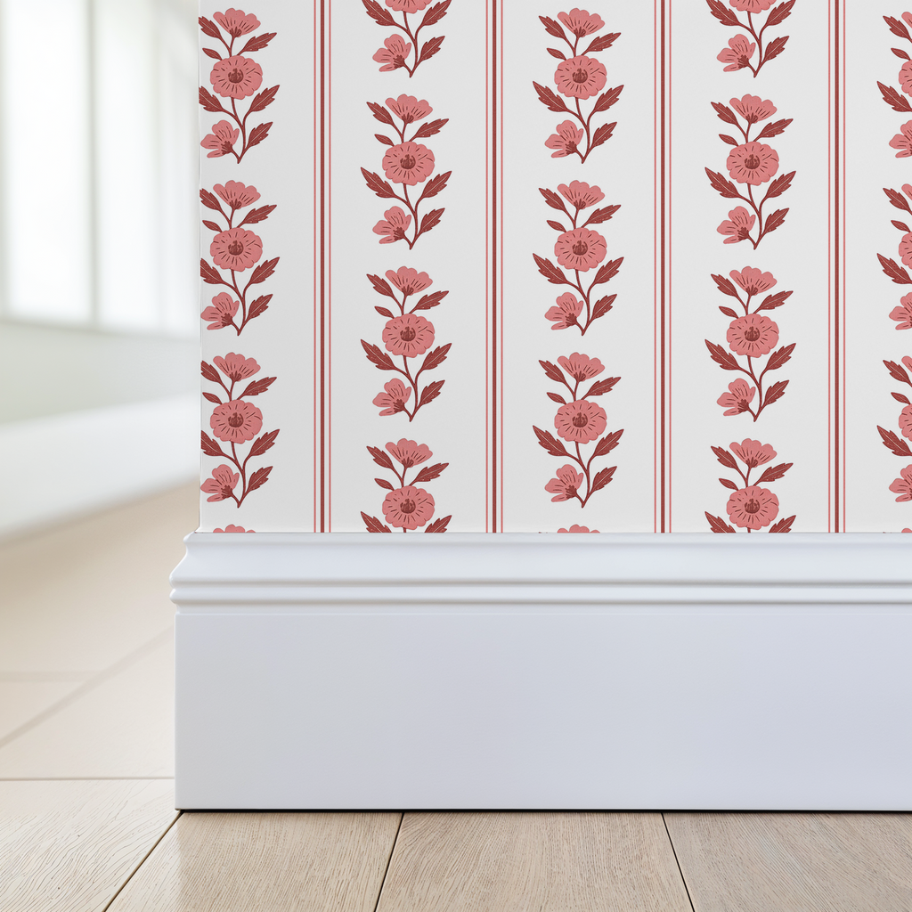 Sweet Josie Stripe (Large) Wallpaper WALL BLUSH