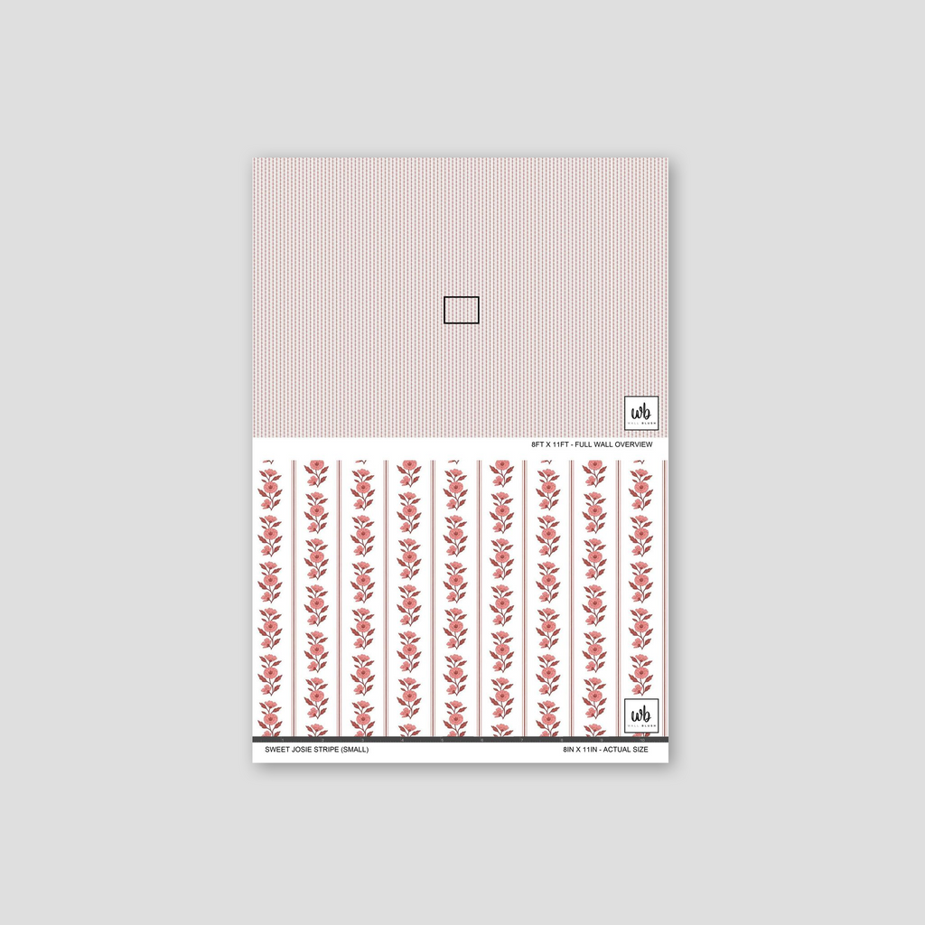 Sweet Josie Stripe (Small) Wallpaper WALL BLUSH