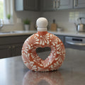 Talavera Brown & White Heart Decanter | Hand-Painted Ceramic Art The Talavera Hub
