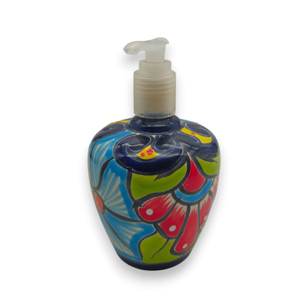 Talavera Floral Soap Pump | Hand-Painted Ceramic Dispenser The Talavera Hub