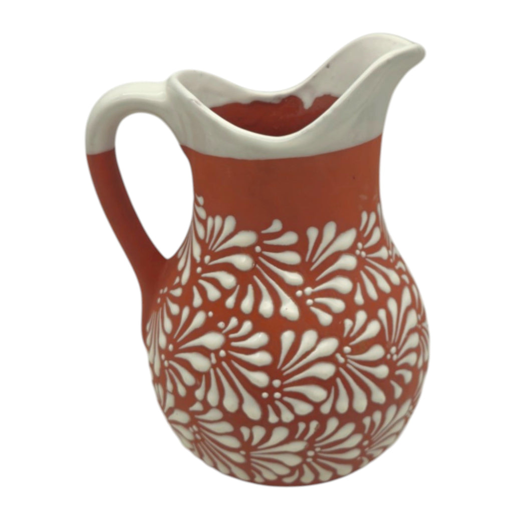 Talavera Brown & White Drinkware Set | Handmade Pitcher & Cups The Talavera Hub