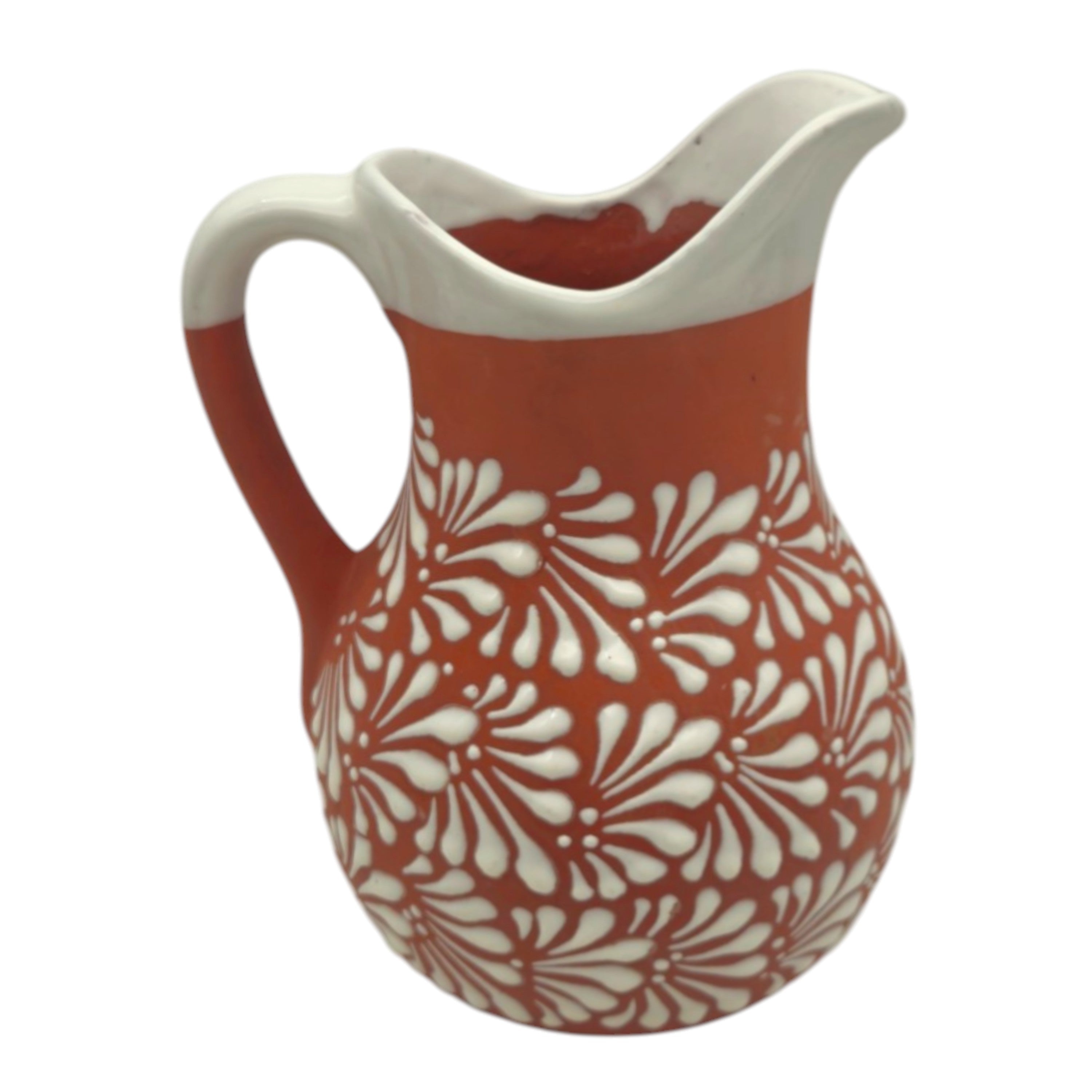 Talavera Brown & White Drinkware Set | Handmade Pitcher & Cups The Talavera Hub