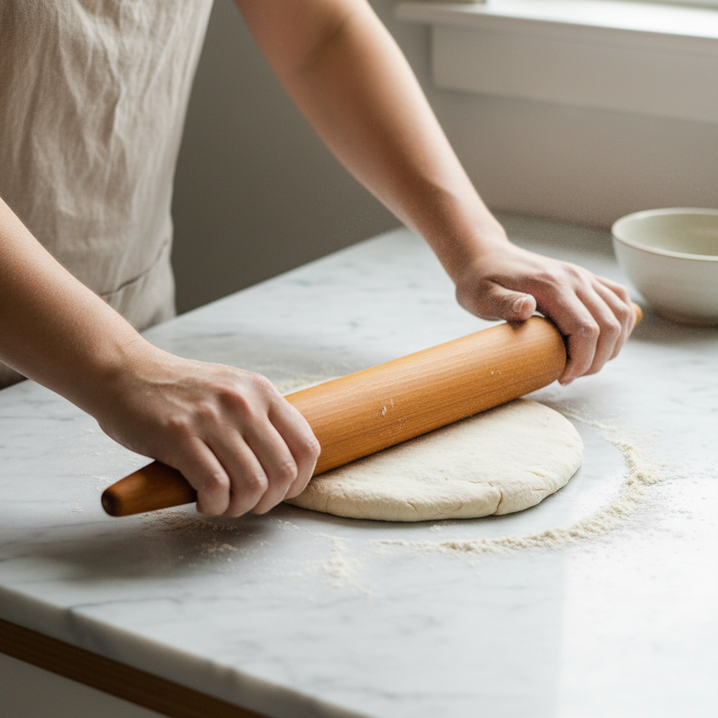 Teak Rolling Pin Tea + Linen