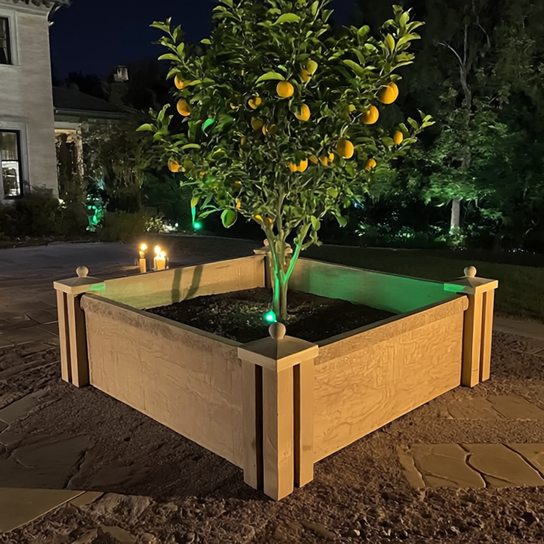Prefabricated Concrete Garden Bed - Textured Stone HomeBridgePC