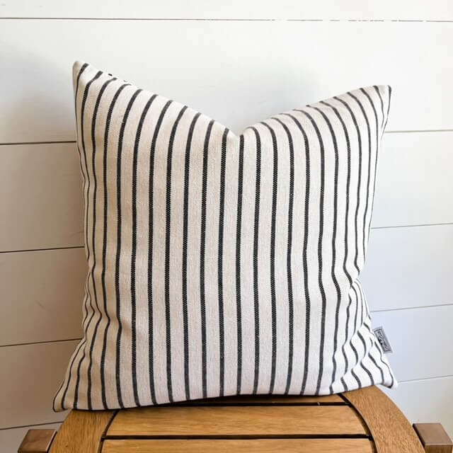 The Claire woven pillow cover 18x18 inch- High End Textured Fabric Cotton and Crate