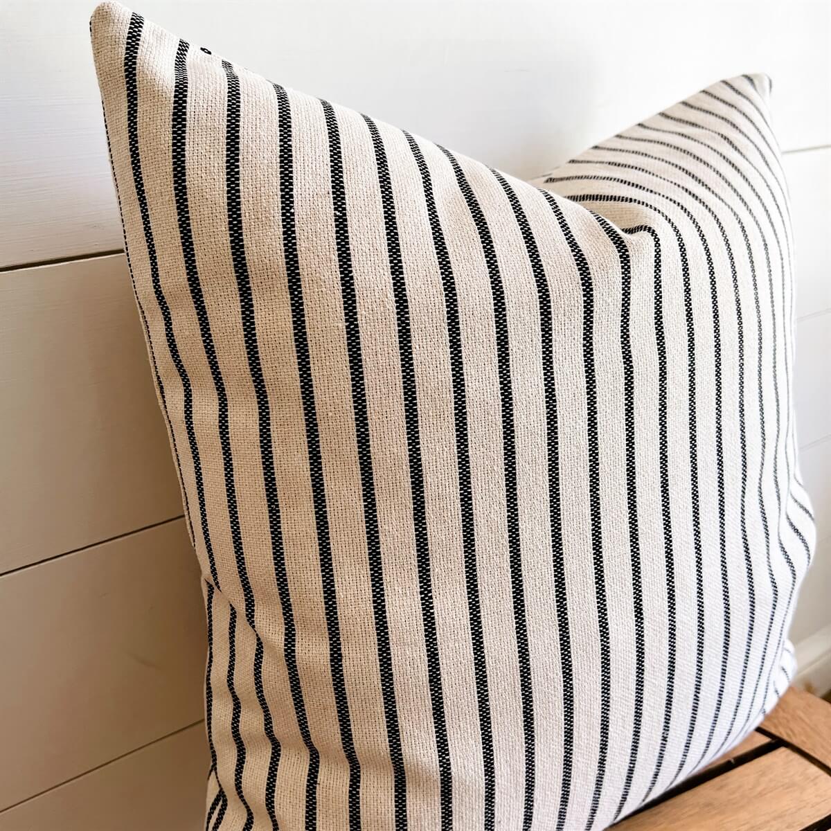 The Claire woven pillow cover 18x18 inch- High End Textured Fabric Cotton and Crate
