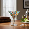 Confetti Pebbled Martini Glass | Hand-Blown Mexican Barware The Talavera Hub