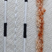 Handwoven Throw Pillow with Fringes 14"X 24" Vibhsa