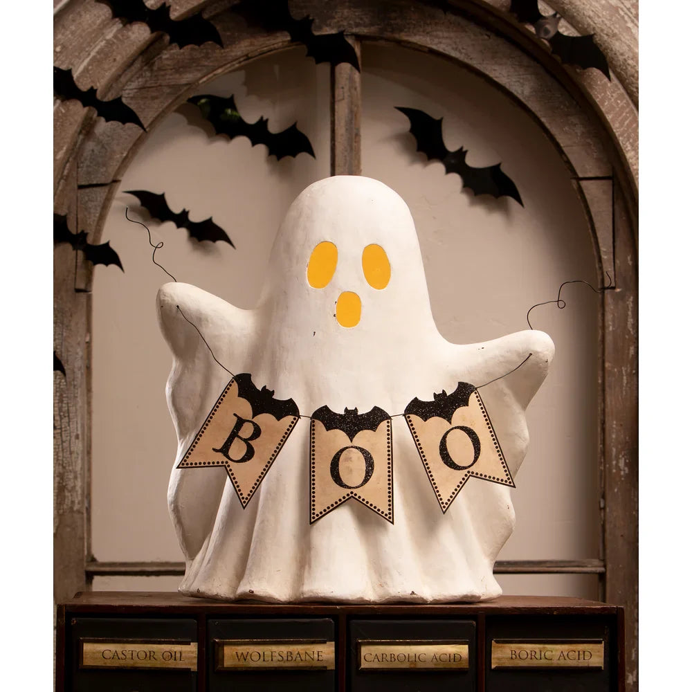 GHOST WITH BOO GARLAND BY BETHANY LOWE DESIGNS Purple Box Boutique