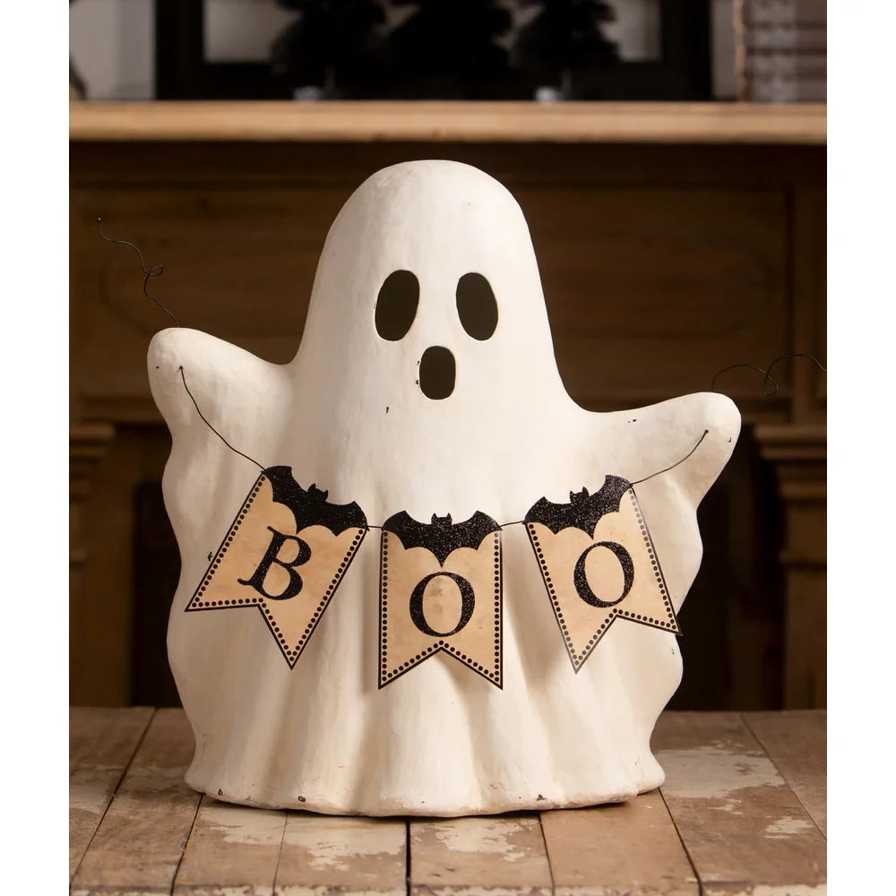 GHOST WITH BOO GARLAND BY BETHANY LOWE DESIGNS Purple Box Boutique