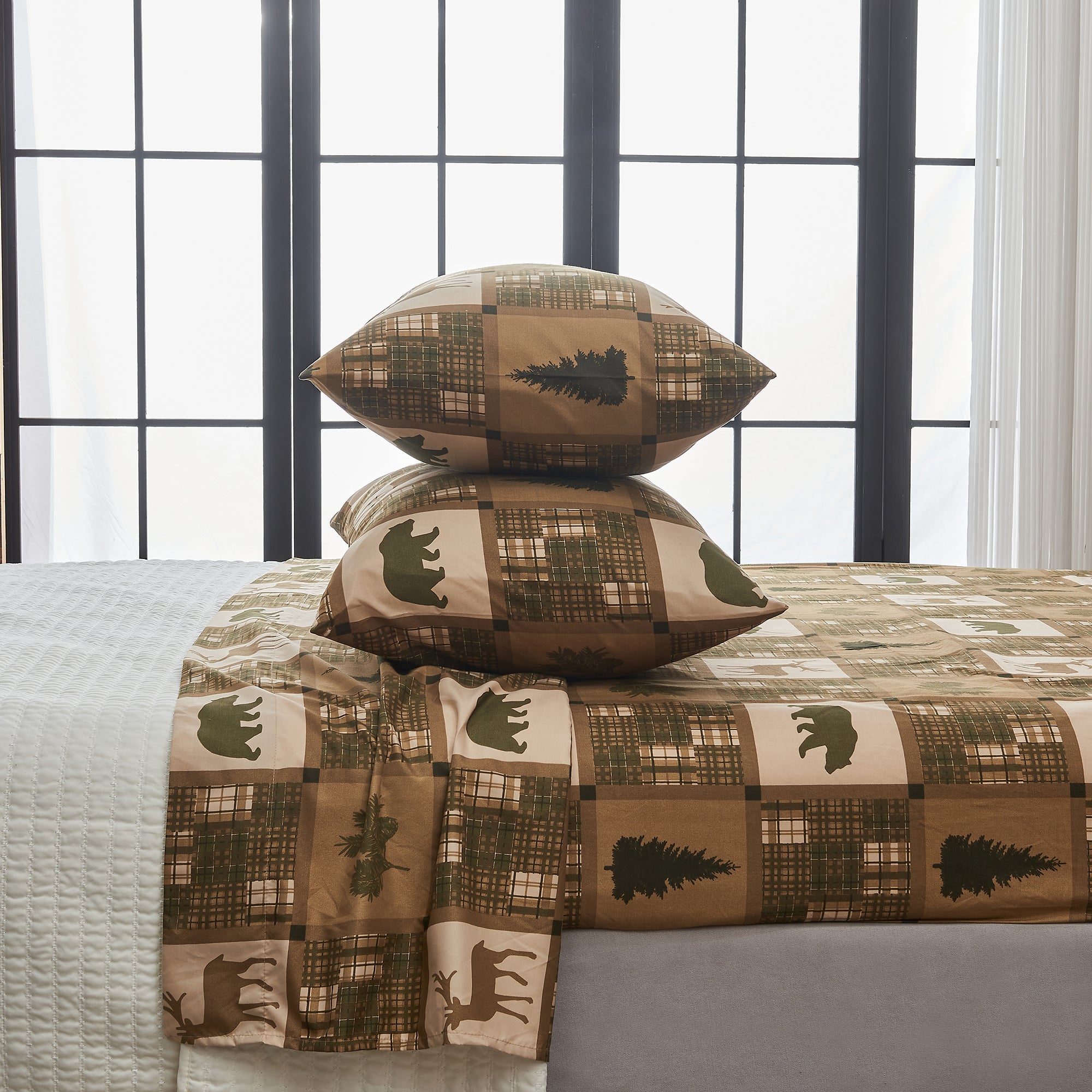 Lodge Printed Sheet Set - Mountain Ridge Collection Great Bay Home