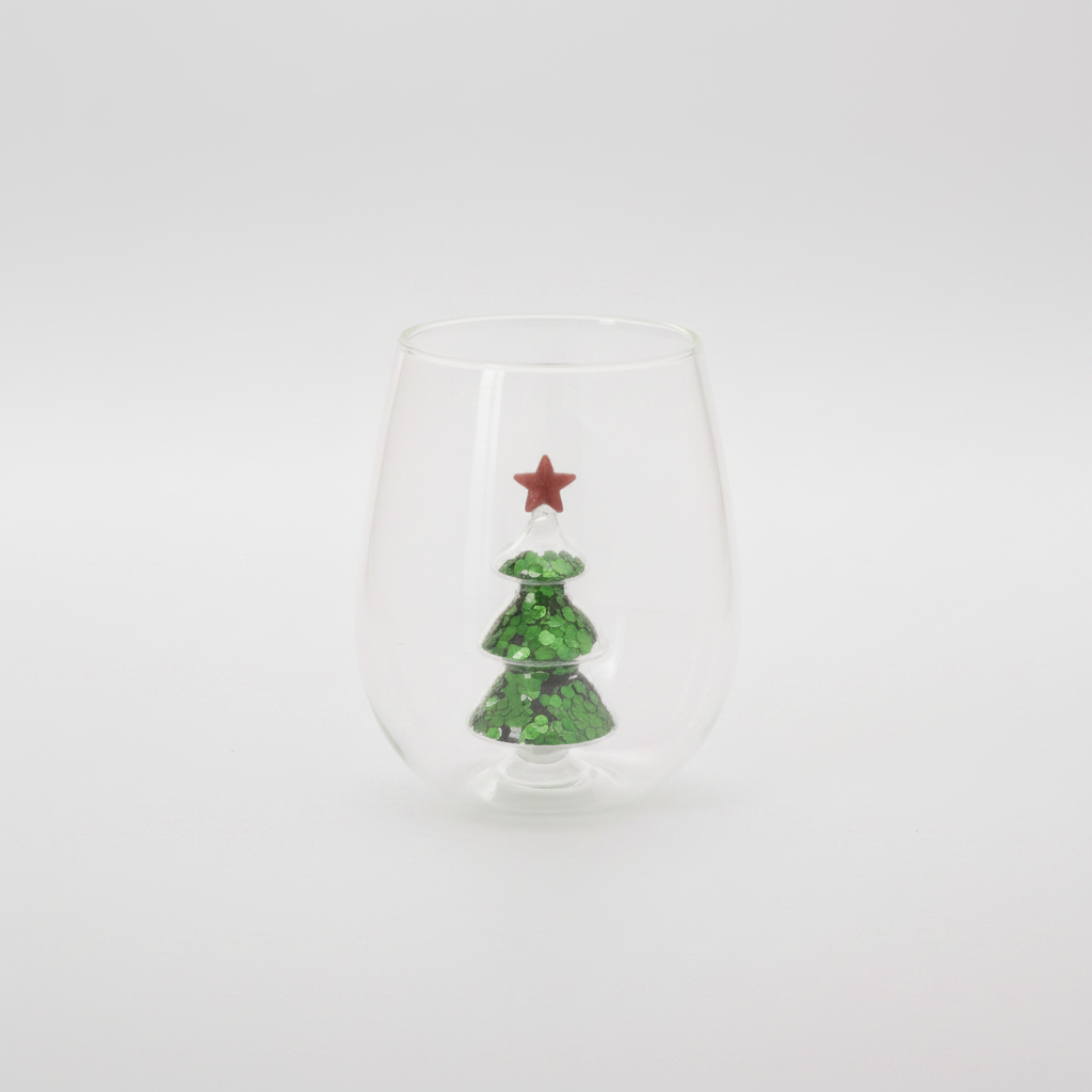 Glitter Glass Tree Drinkware Branches Designs
