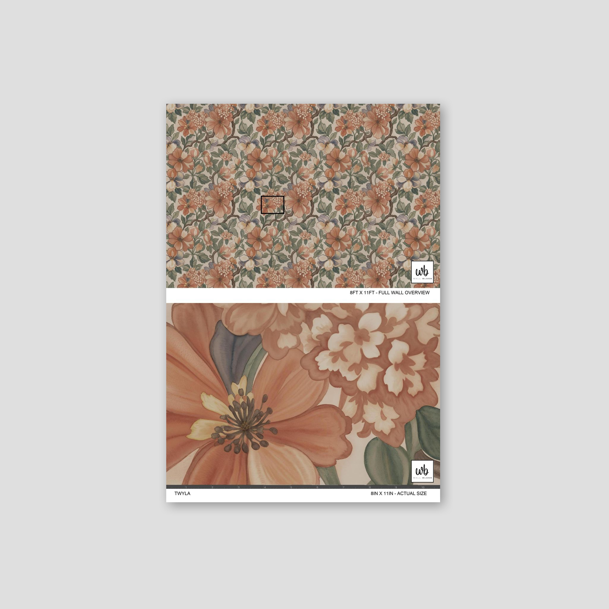 Twyla Wallpaper WALL BLUSH