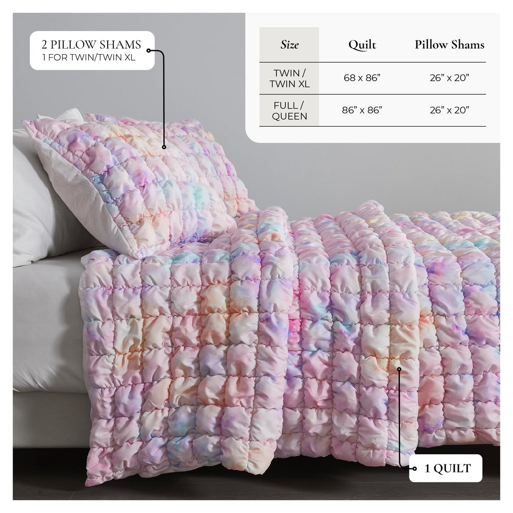 Puff Marshmallow Texture Quilt Set - Marshmallow Collection Great Bay Home