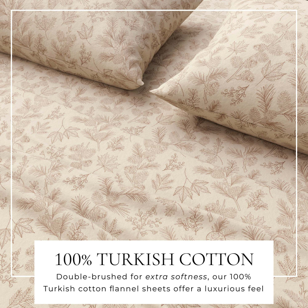 Turkish Cotton Flannel Sheet Set - Elevated Lodge Collection Great Bay Home