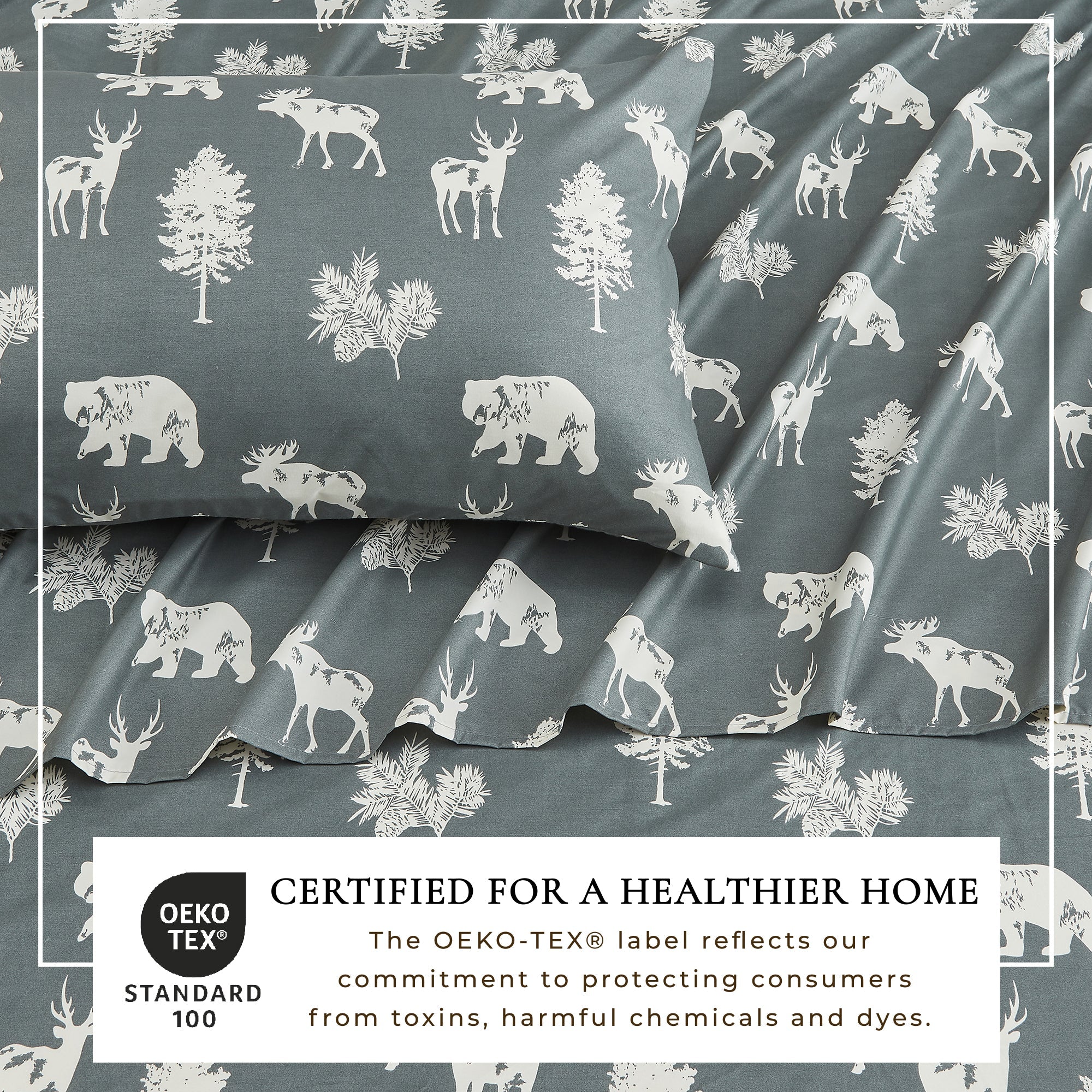 Lodge Printed Sheet Set - Mountain Ridge Collection Great Bay Home