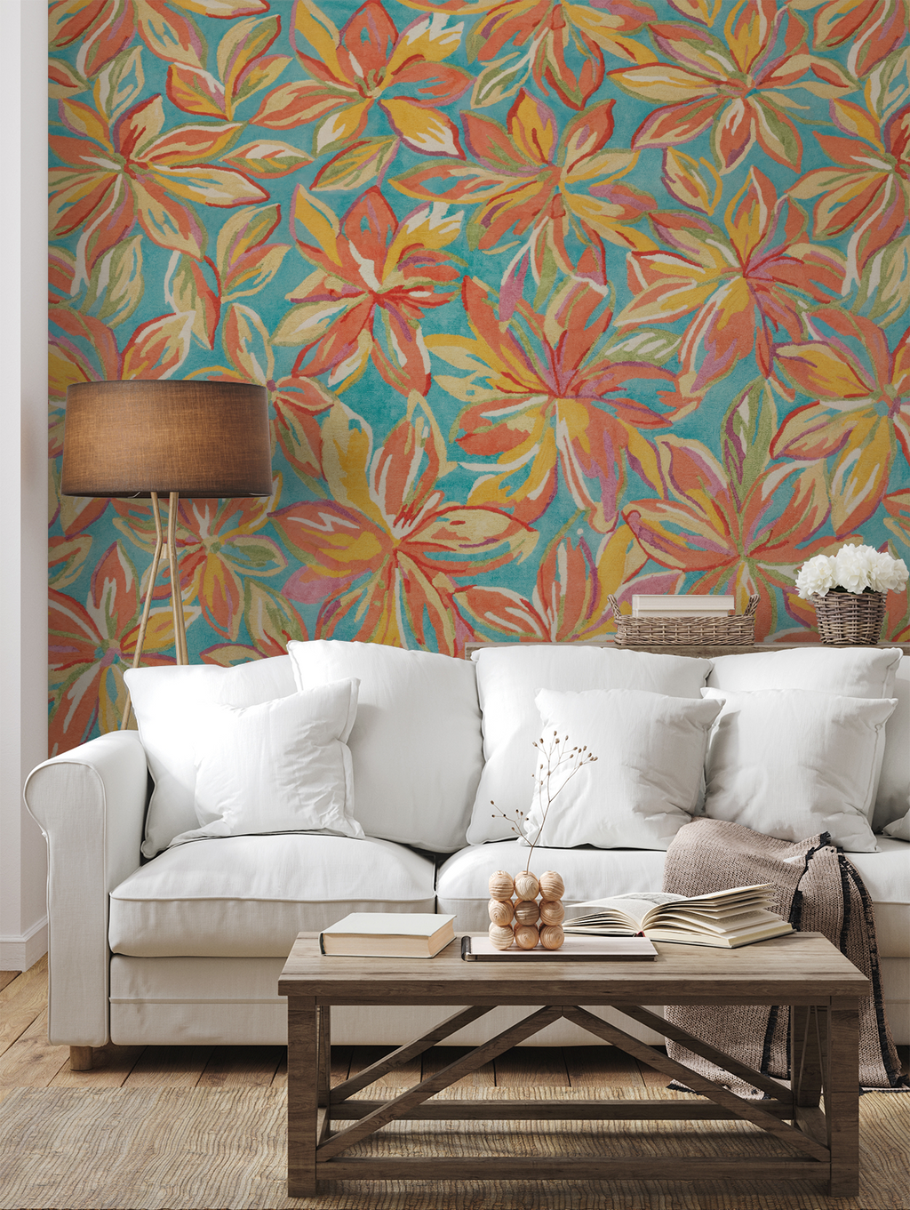 Bloomora Wallpaper WALL BLUSH