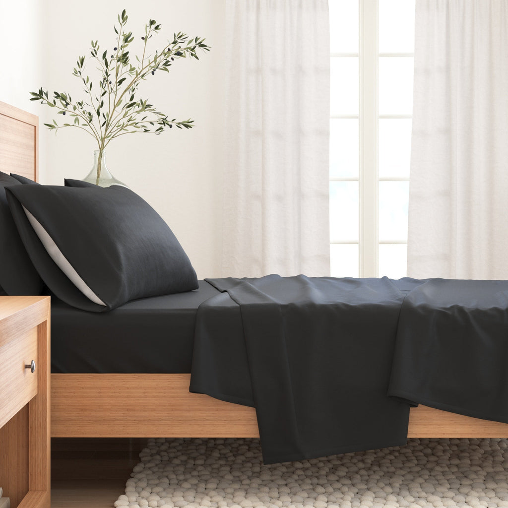 Cotton Solid Flannel Sheet - Nordic Collection Great Bay Home
