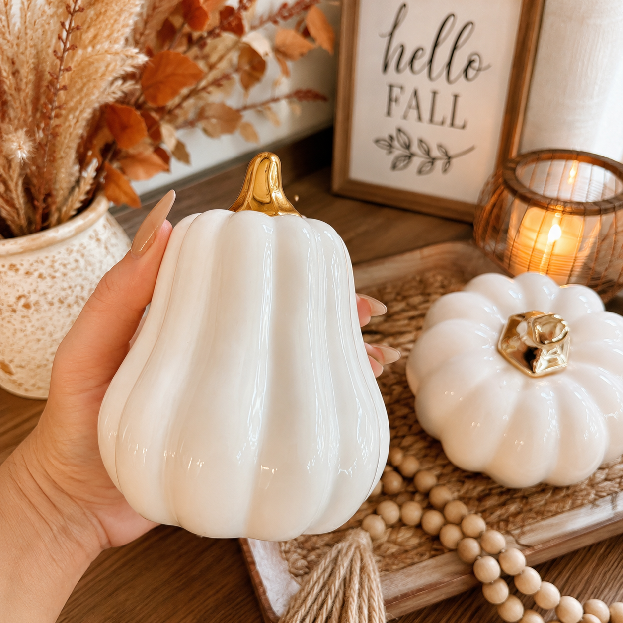 White Luxe Pumpkin Gia Roma