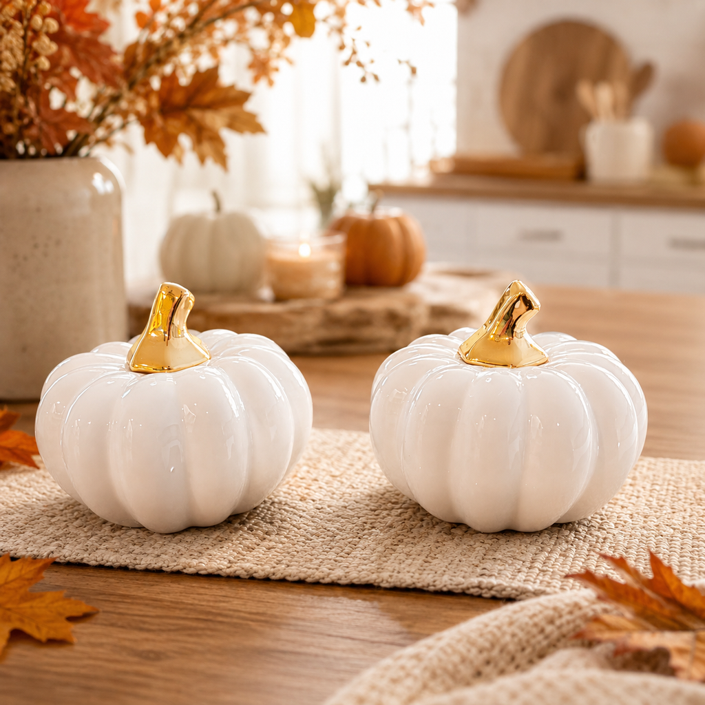 White Luxe Pumpkin Gia Roma