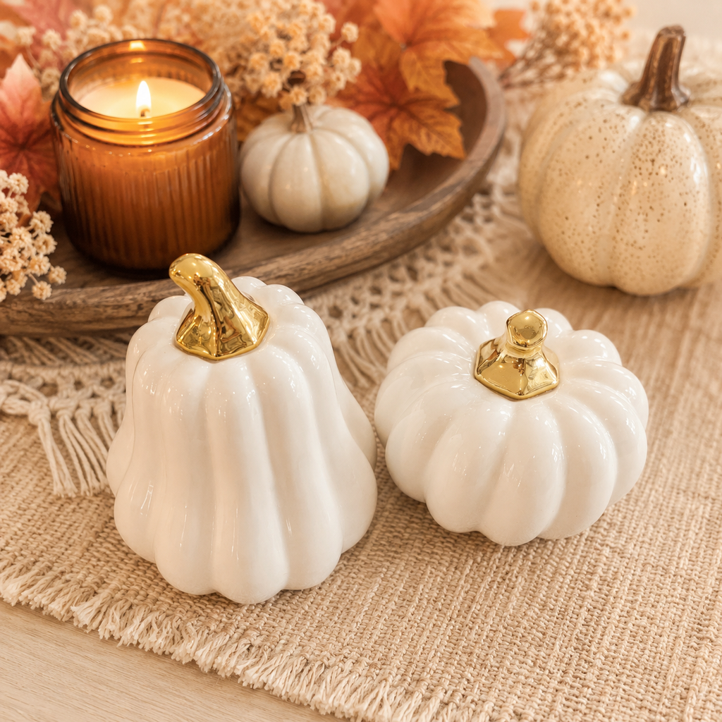 White Luxe Pumpkin Gia Roma