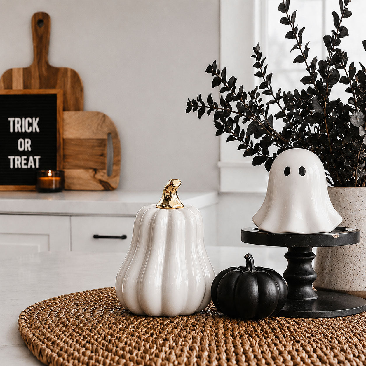 White Luxe Pumpkin Gia Roma
