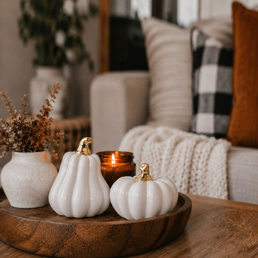 White Luxe Pumpkin Gia Roma