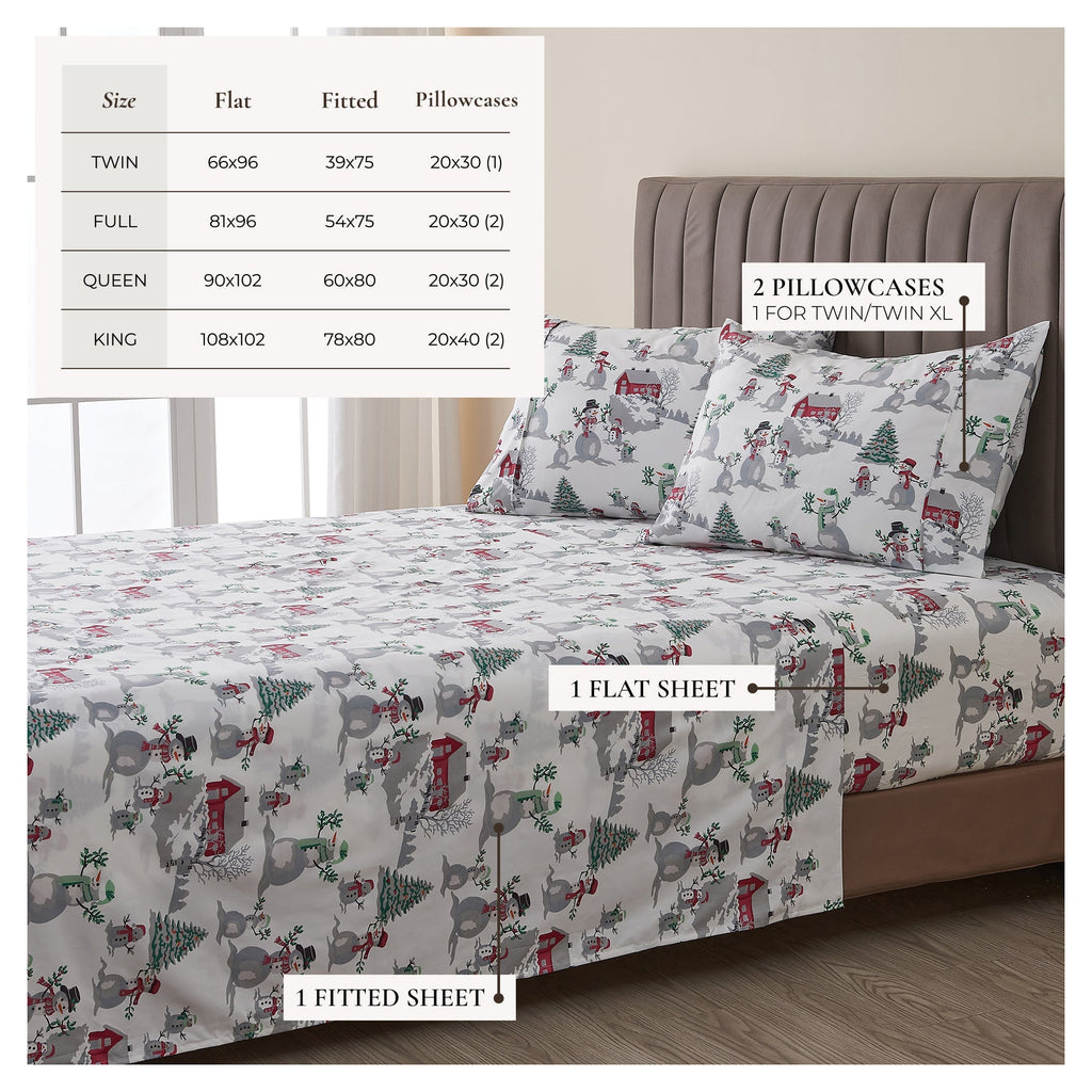 Lodge Printed Sheet Set - Mountain Ridge Collection Great Bay Home