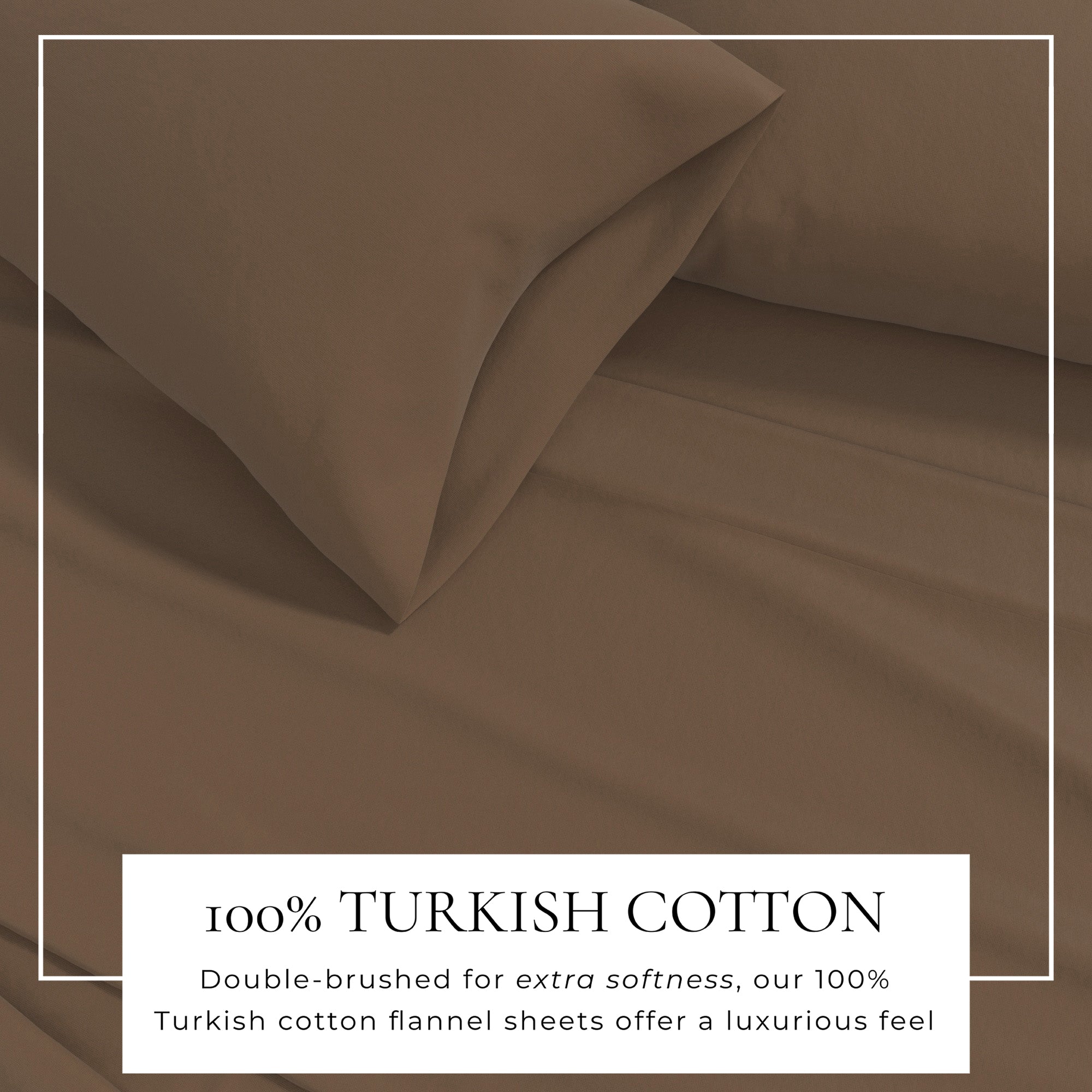 Cotton Solid Flannel Sheet - Nordic Collection Great Bay Home