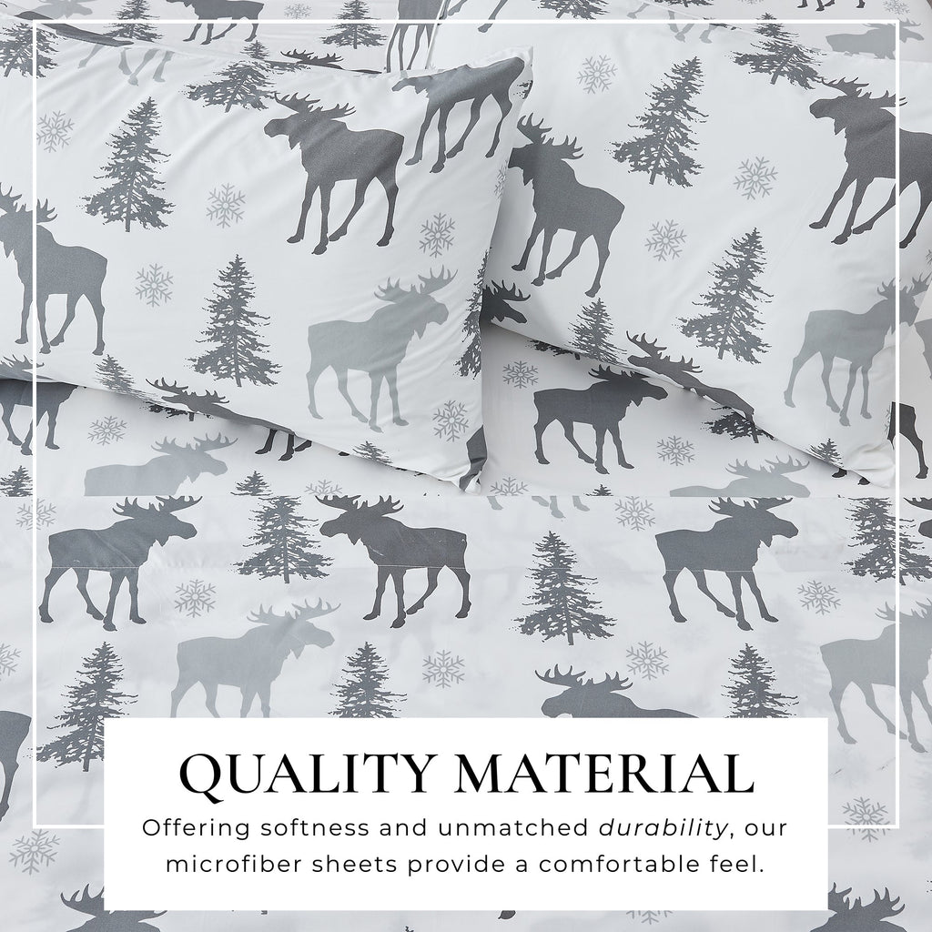 Lodge Printed Sheet Set - Mountain Ridge Collection Great Bay Home