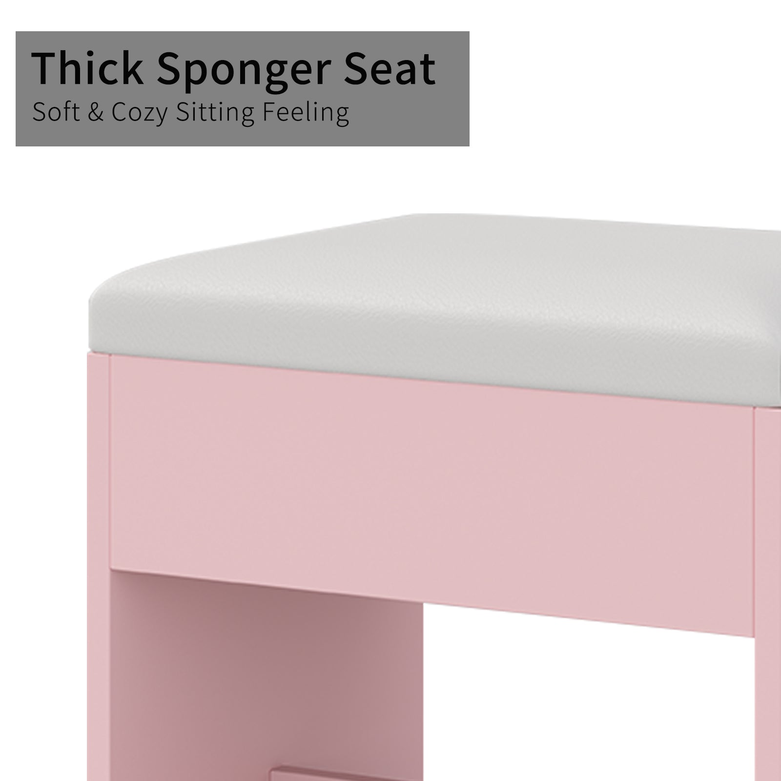 5-Drawer LED Mirror Vanity Desk - Vektaya Yanosaku Sotre