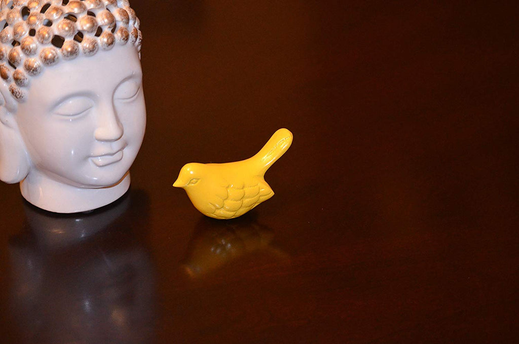Vibhsa Bird Figurines Symbols of Health & Happiness (Yellow) Vibhsa