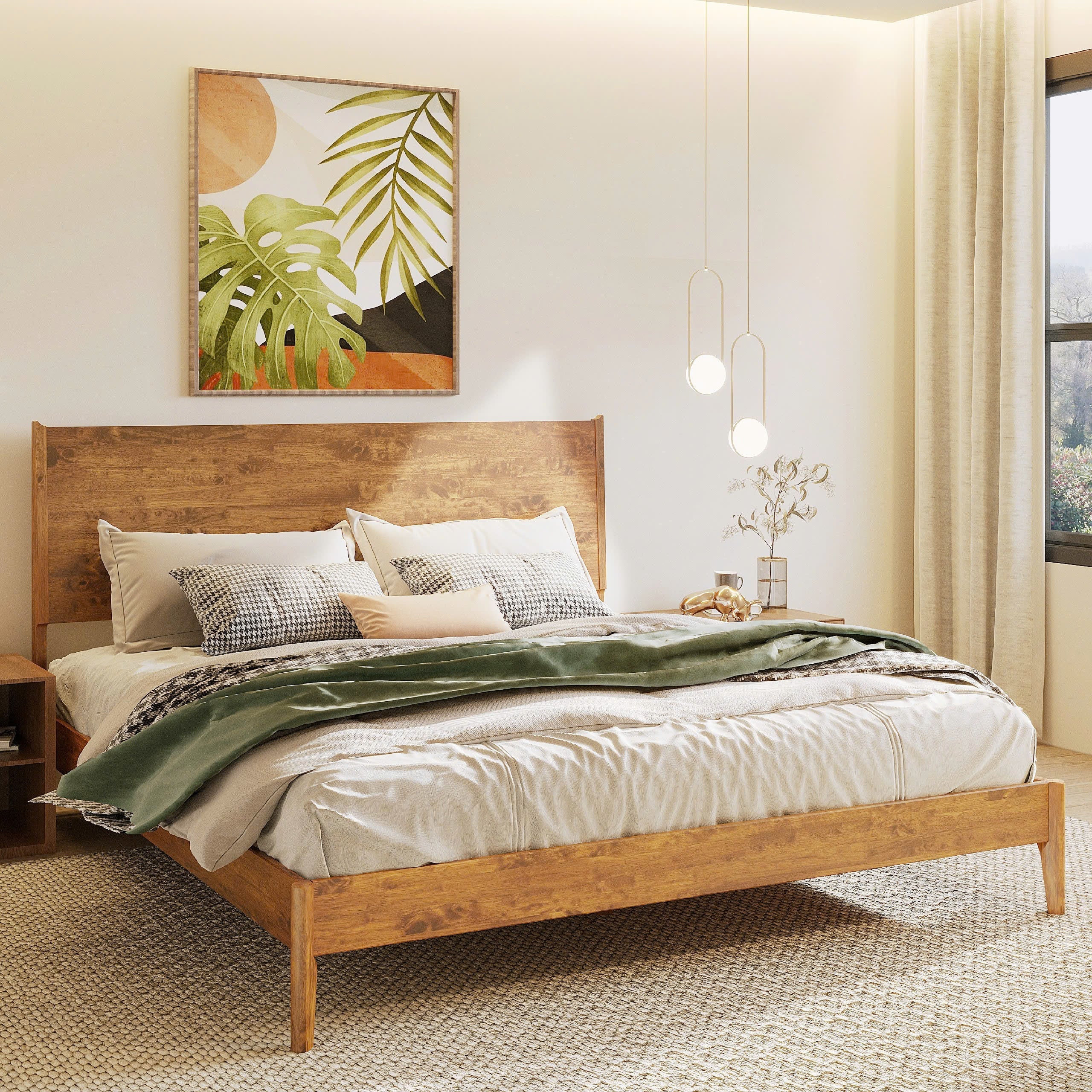Haven Solid Wood Bed Frame Megsu